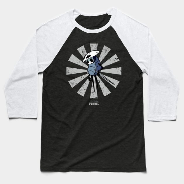 Quirrel Retro Japanese Hollow Knight Baseball T-Shirt by Nova5